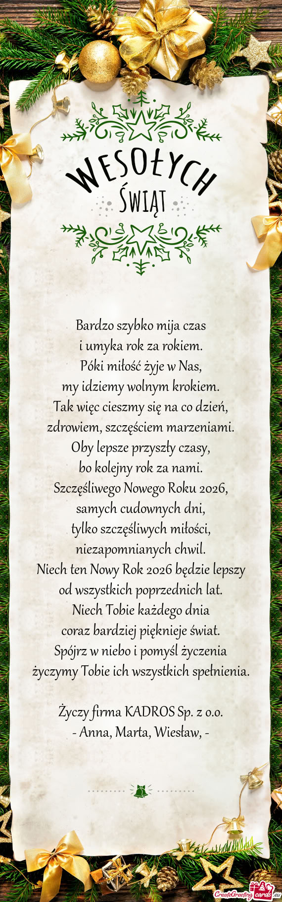 Niech ten Nowy Rok 2026 będzie lepszy