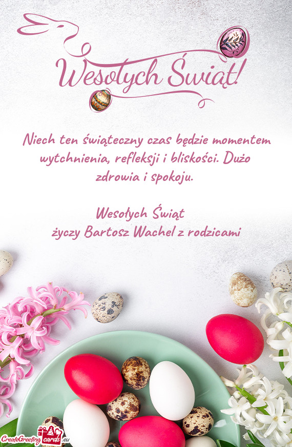 Niech ten świąteczny czas będzie momentem wytchnienia