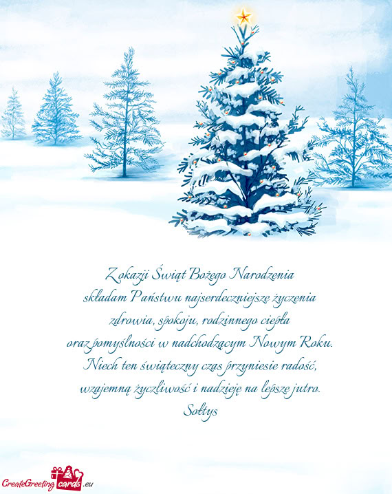 Niech ten świąteczny czas przyniesie radość