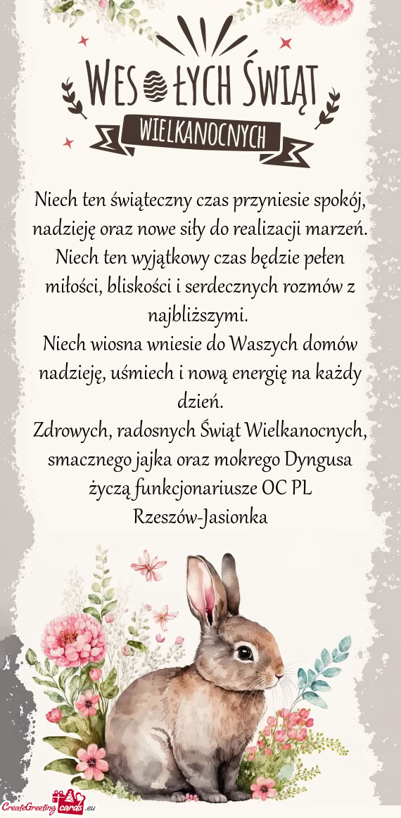 Niech ten świąteczny czas przyniesie spokój, nadzieję oraz nowe siły do realizacji marzeń