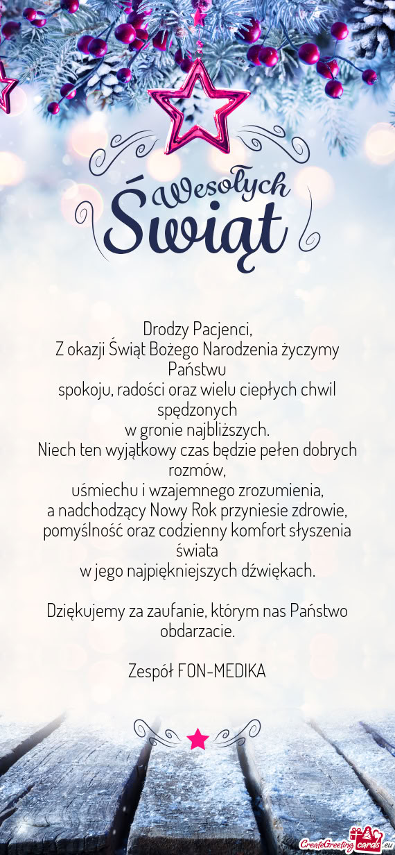 Niech ten wyjątkowy czas będzie pełen dobrych rozmów