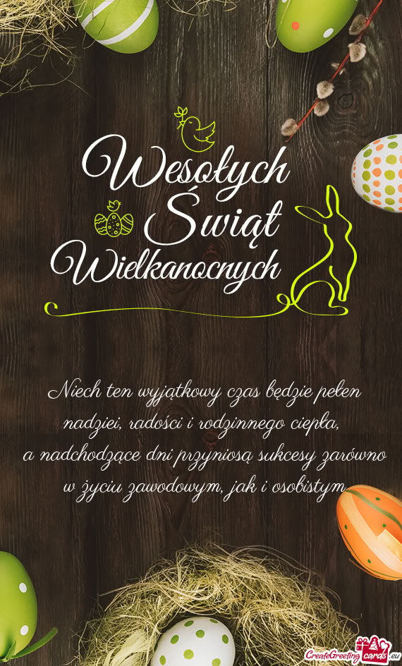 Niech ten wyjątkowy czas będzie pełen nadziei, radości i rodzinnego ciepła