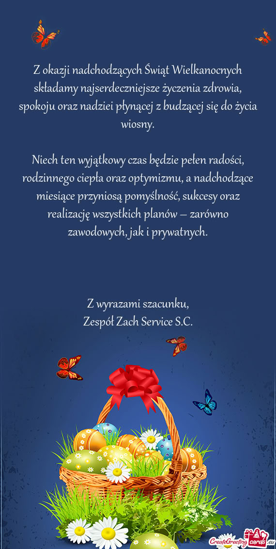 Niech ten wyjątkowy czas będzie pełen radości, rodzinnego ciepła oraz optymizmu, a nadchodzące