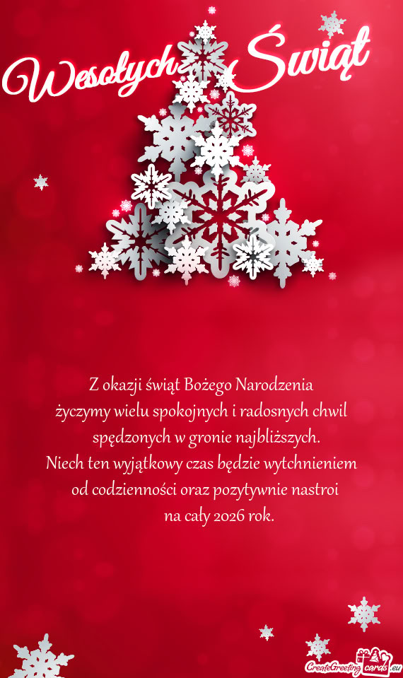 Niech ten wyjątkowy czas będzie wytchnieniem