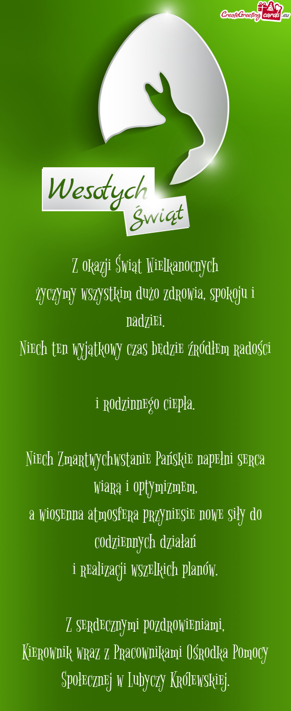 Niech ten wyjątkowy czas będzie źródłem radości