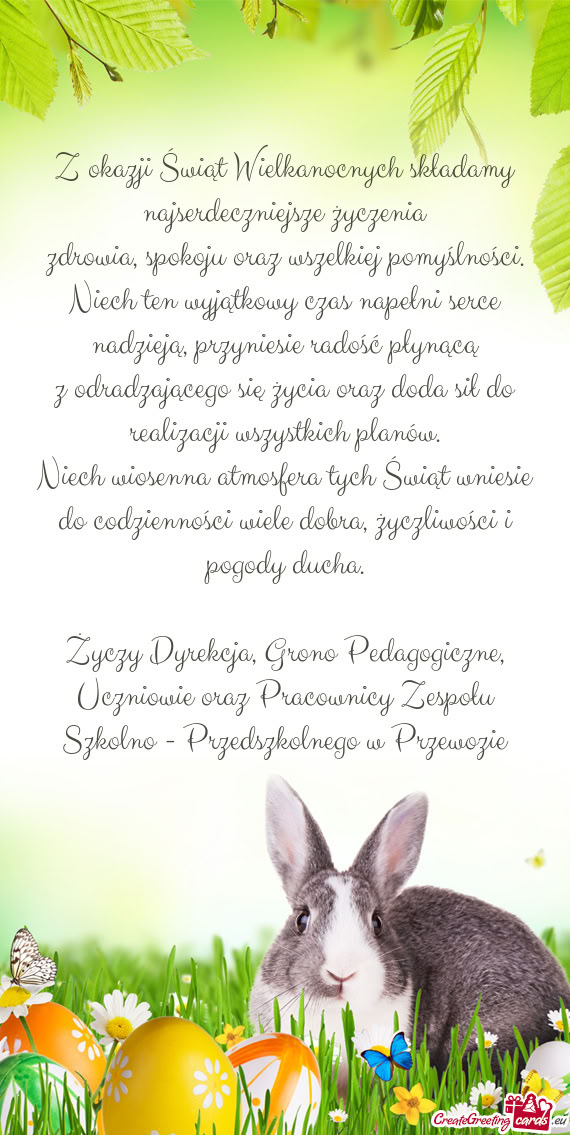 Niech ten wyjątkowy czas napełni serce nadzieją, przyniesie radość płynącą