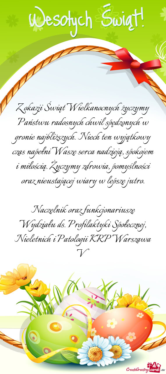 Niech ten wyjątkowy czas napełni Wasze serca nadzieją, spokojem i miłością. Życzymy zdrowia