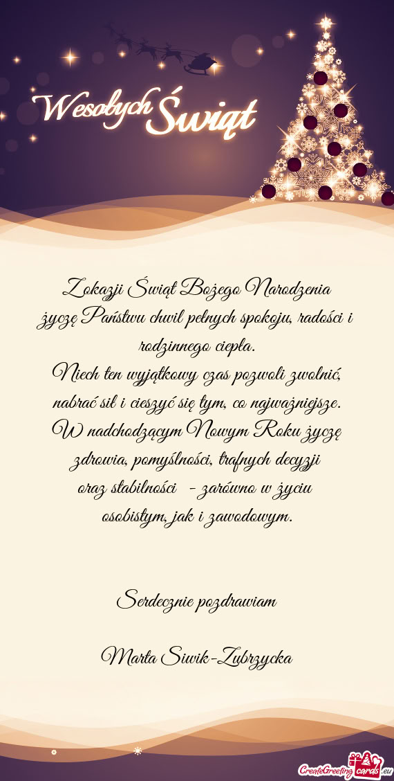 Niech ten wyjątkowy czas pozwoli zwolnić