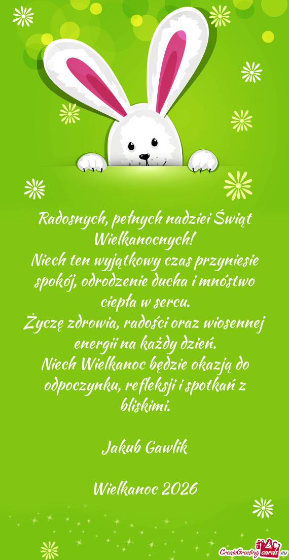Niech ten wyjątkowy czas przyniesie spokój, odrodzenie ducha i mnóstwo ciepła w sercu