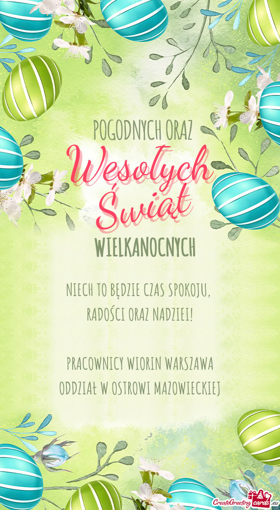 NIECH TO BĘDZIE CZAS SPOKOJU