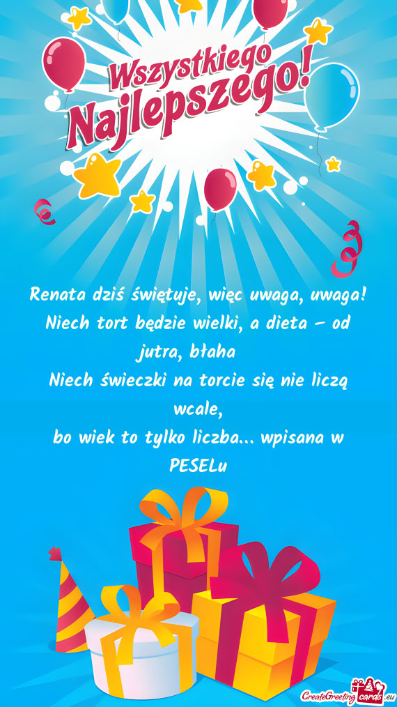 Niech tort będzie wielki, a dieta – od jutra, błaha 😜