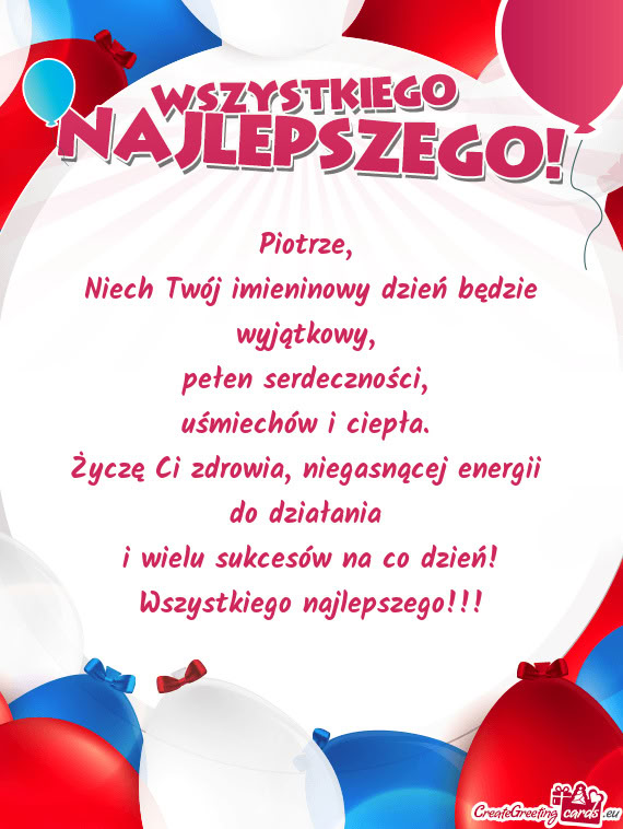Niech Twój imieninowy dzień będzie wyjątkowy