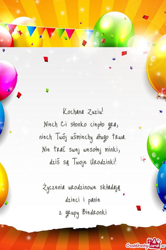 Niech Twój uśmiechy długo trwa