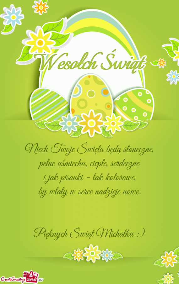 Niech Twoje Święta będą słoneczne,  pełne uśmiechu, ciepłe, serdeczne