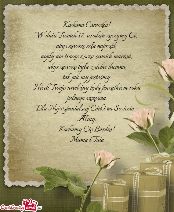 Niech Twoje urodziny będą początkiem roku pełnego szczęścia