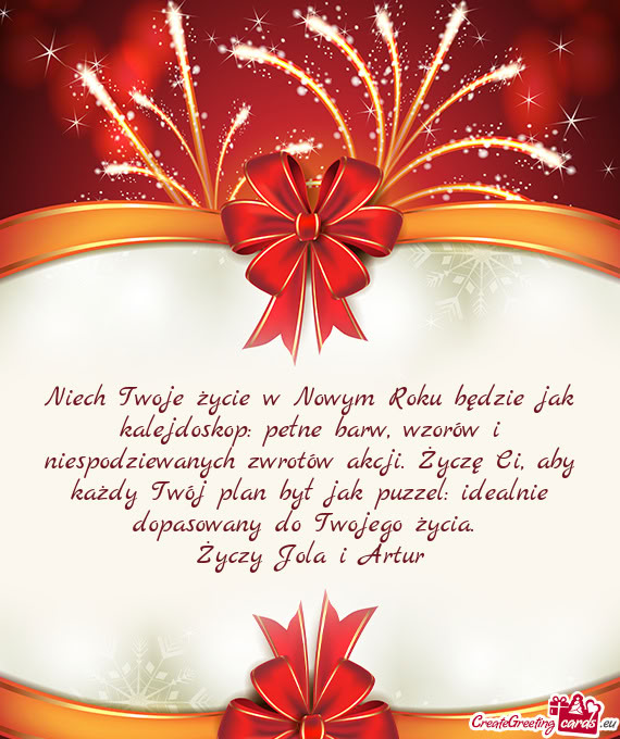 Niech Twoje życie w Nowym Roku będzie jak kalejdoskop: pełne barw, wzorów i niespodziewanych zwr