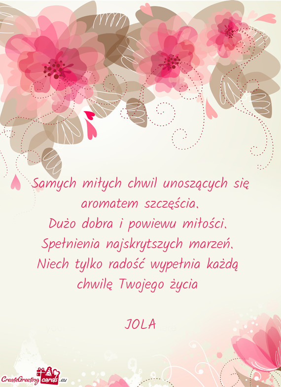 Niech tylko radość wypełnia każdą