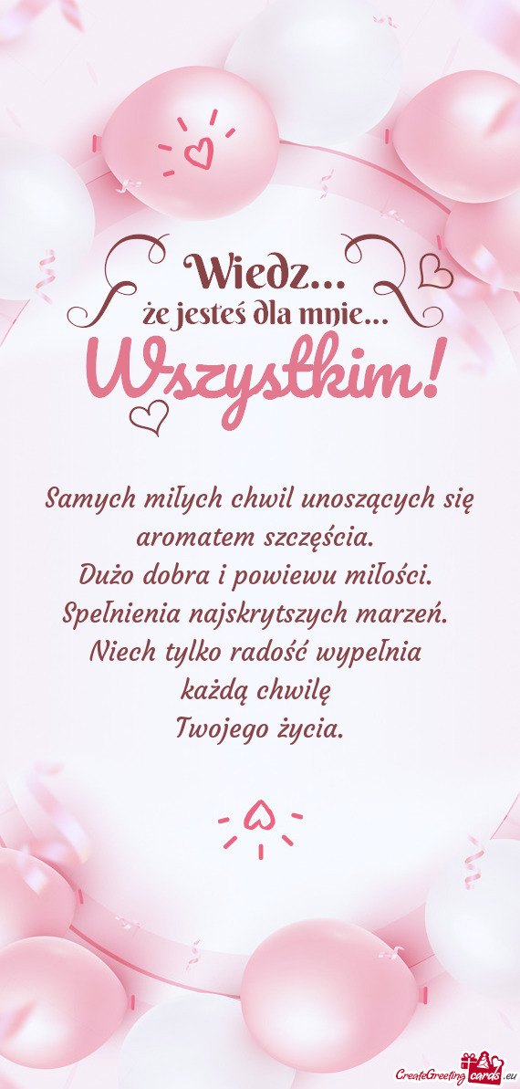 Niech tylko radość wypełnia