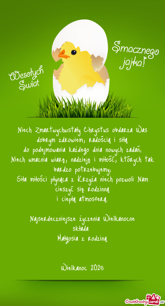 Niech umacnia wiarę, nadzieję i miłość, których tak bardzo potrzebujemy;