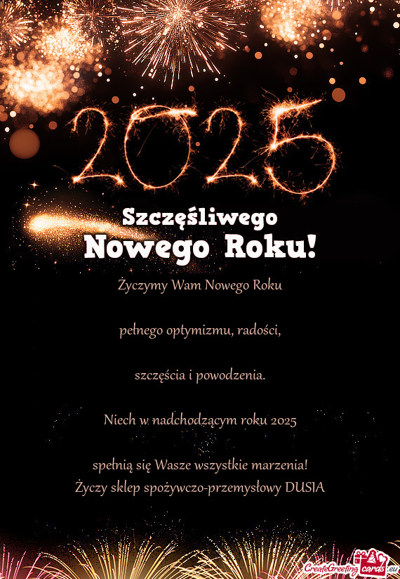 Niech w nadchodzącym roku 2025