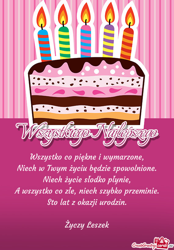 Niech w Twym życiu będzie spowolnione