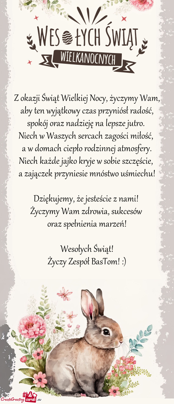 Niech w Waszych sercach zagości miłość