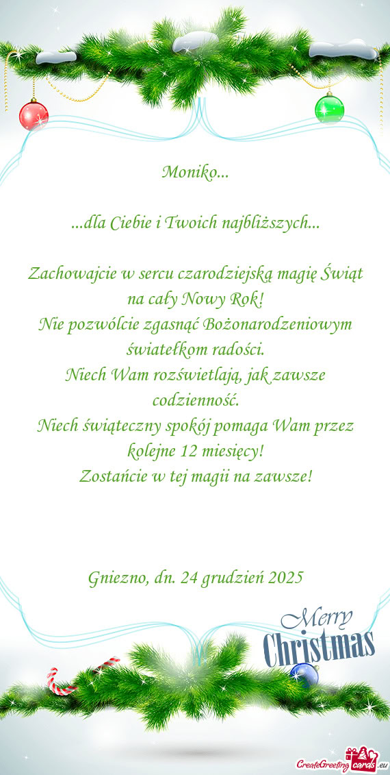 Niech Wam rozświetlają