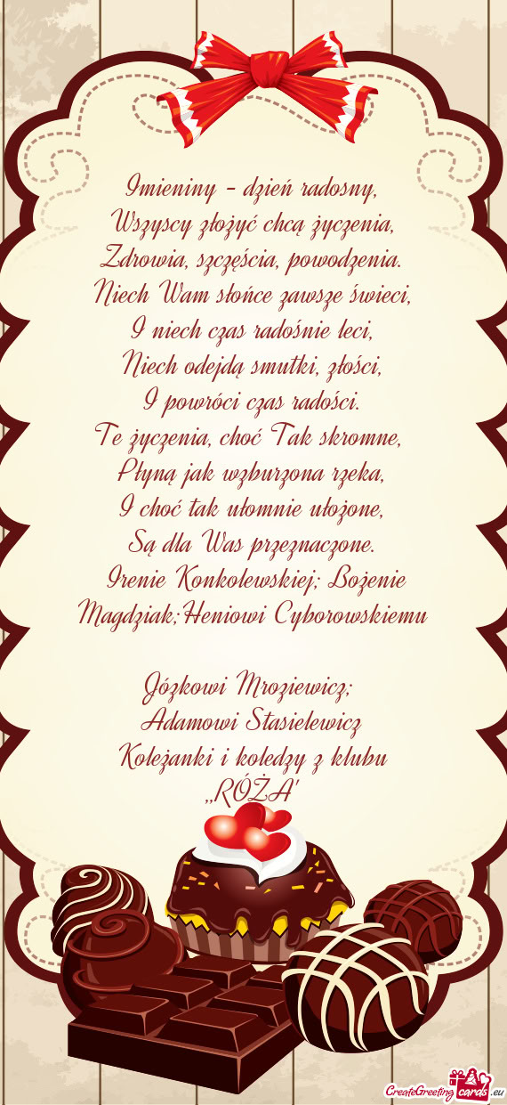 Niech Wam słońce zawsze świeci