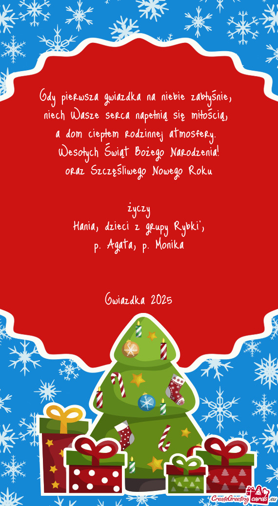 Niech Wasze serca napełnią się miłością