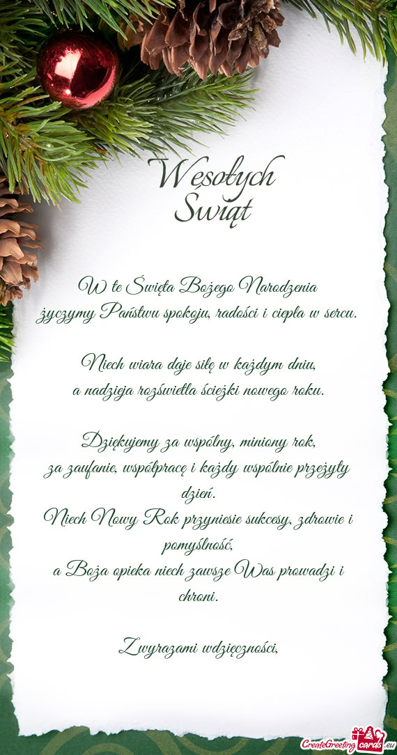 Niech wiara daje siłę w każdym dniu