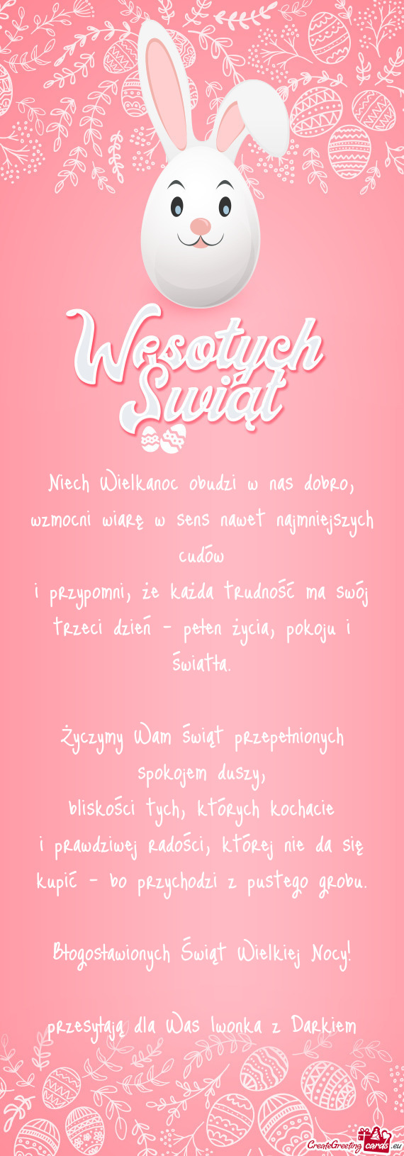 Niech Wielkanoc obudzi w nas dobro