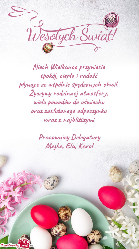 Niech Wielkanoc przyniesie