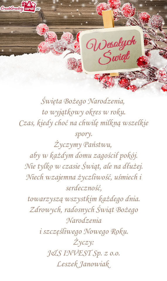 Niech wzajemna życzliwość