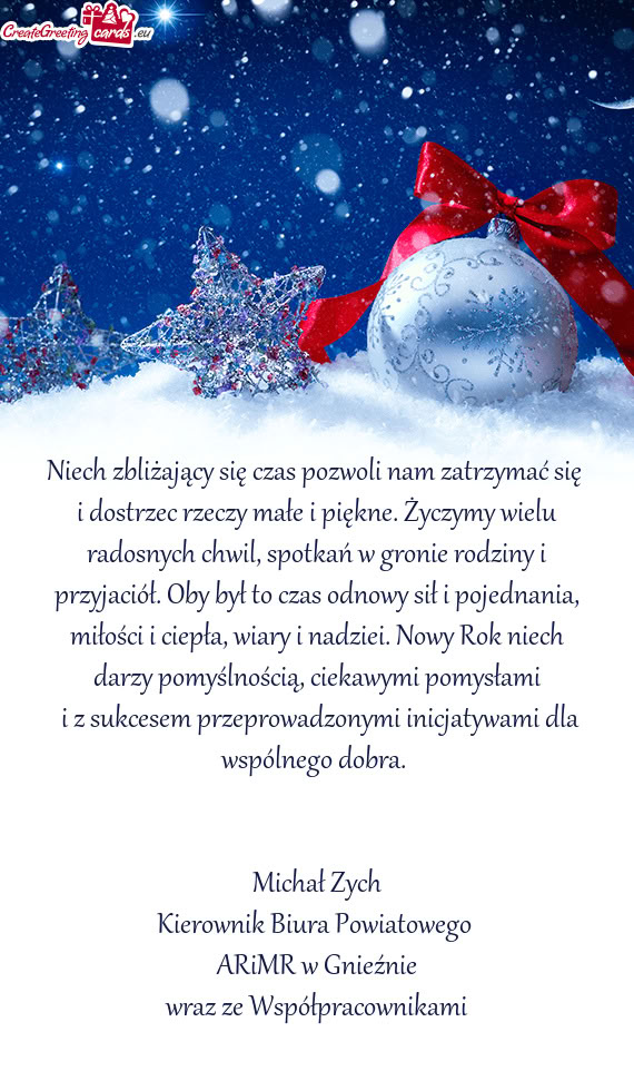 Niech zbliżający się czas pozwoli nam zatrzymać się