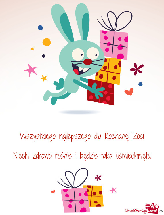 Niech zdrowo rośnie i będzie taka uśmiechnięta 🥰