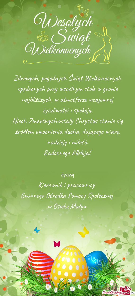 Niech Zmartwychwstały Chrystus stanie się źródłem umocnienia ducha