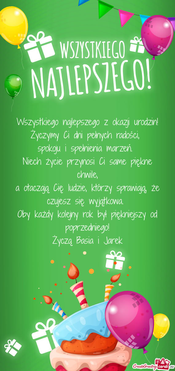 Niech życie przynosi Ci same piękne chwile