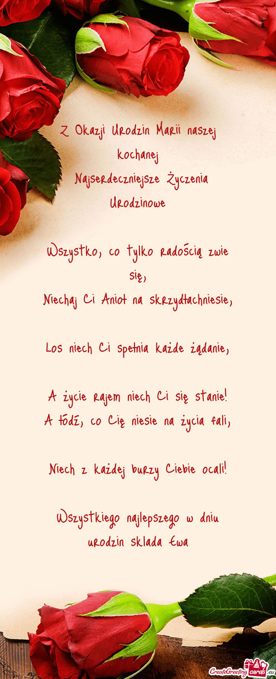 Niechaj Ci Anioł na skrzydłachniesie