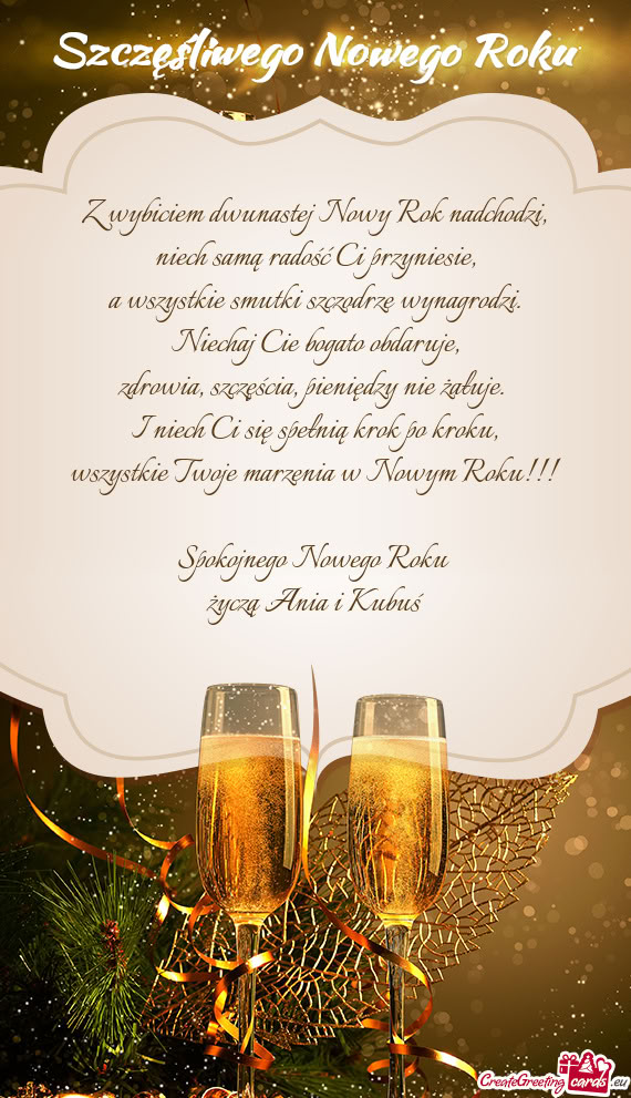 Niechaj Cie bogato obdaruje