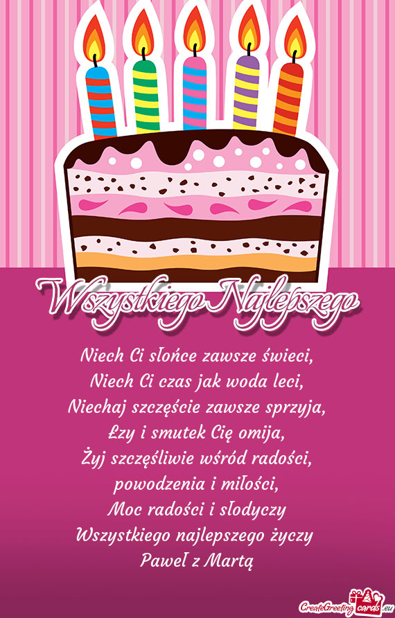 Niechaj szczęście zawsze sprzyja