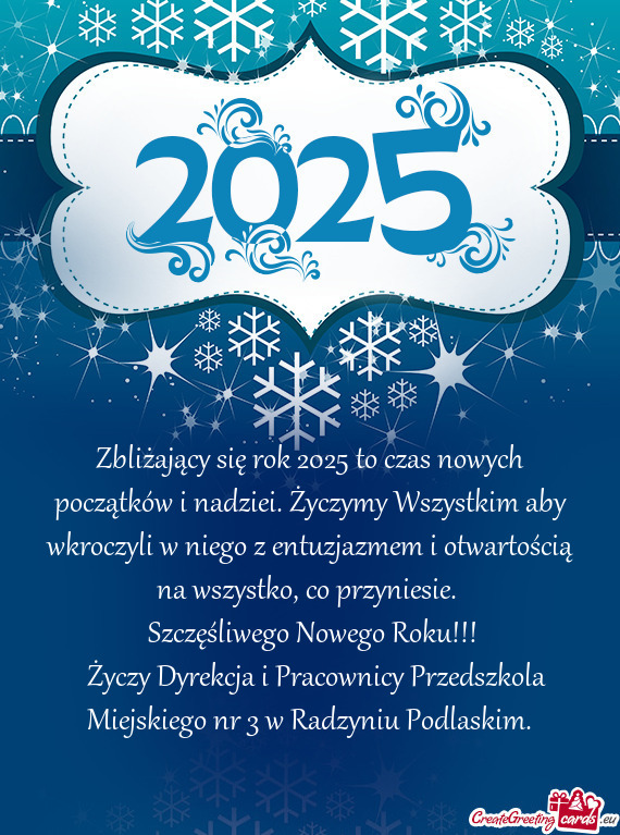 Niego z entuzjazmem i otwartością na wszystko, co przyniesie