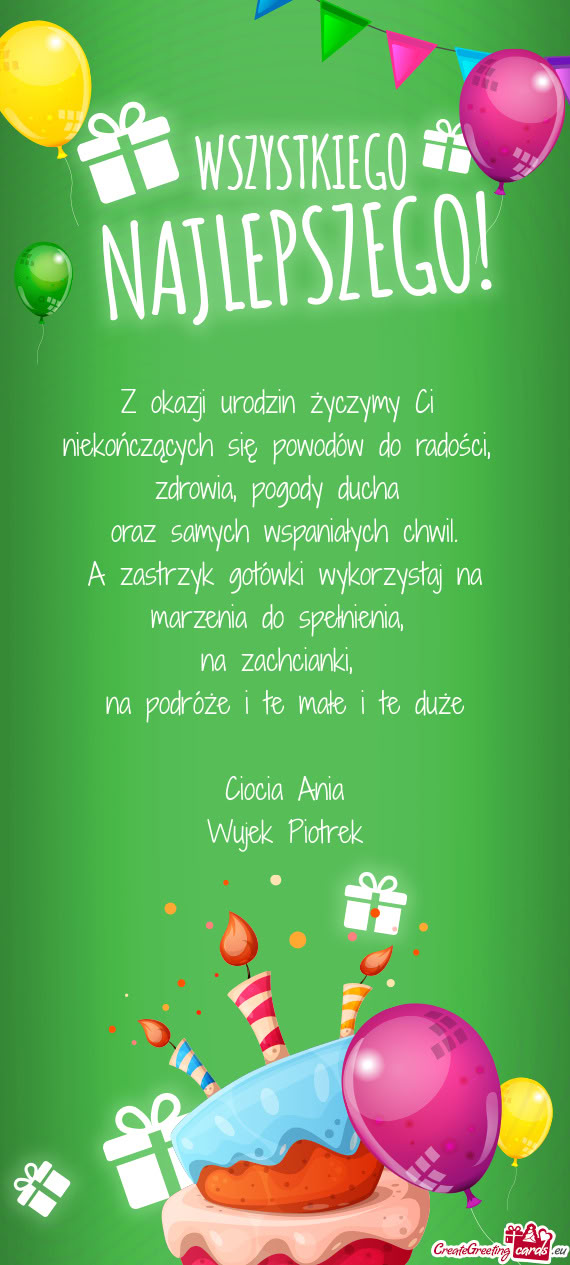 Niekończących się powodów do radości
