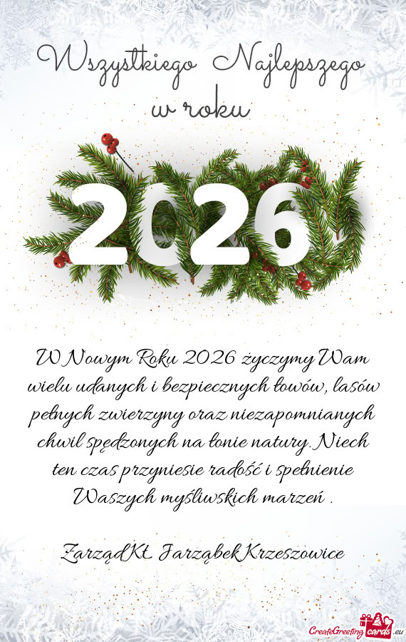 Niezapomnianych chwil spędzonych na łonie natury. Niech ten czas przyniesie radość i spełnienie