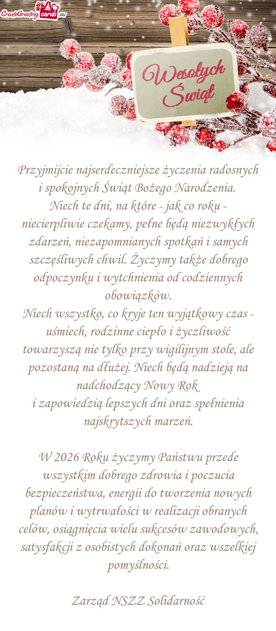 Niezapomnianych spotkań i samych szczęśliwych chwil. Życzymy także dobrego odpoczynku i wytchni