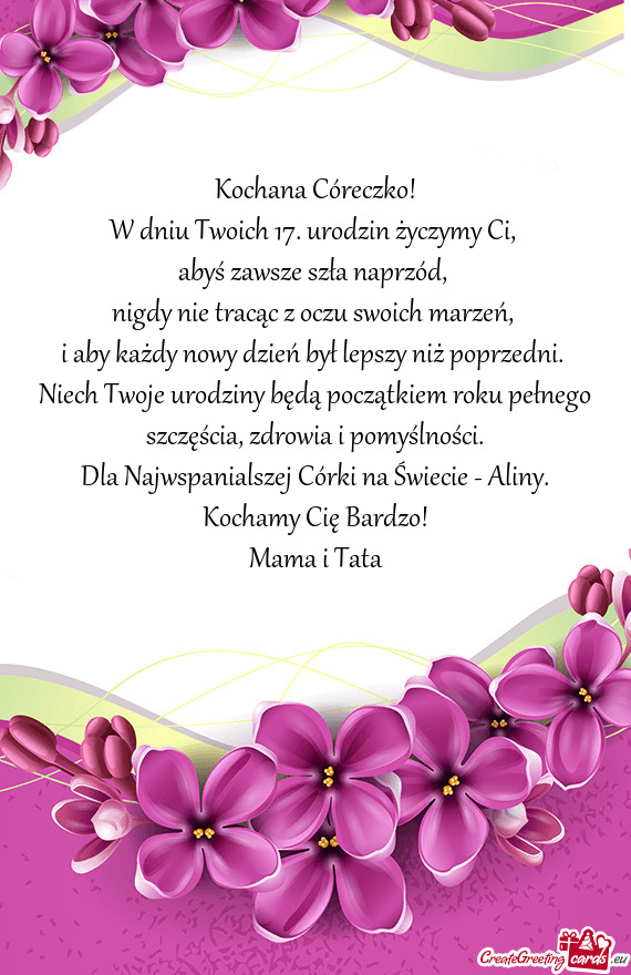 Nigdy nie tracąc z oczu swoich marzeń