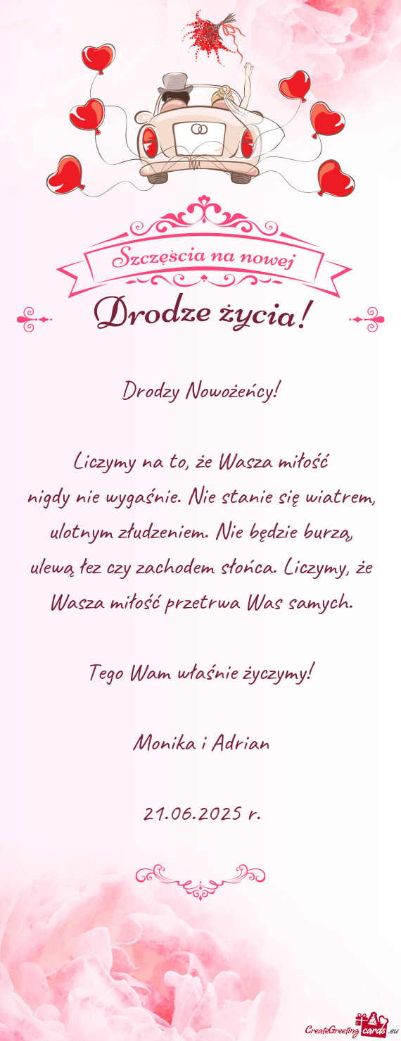 Nigdy nie wygaśnie. Nie stanie się wiatrem, ulotnym złudzeniem. Nie będzie burzą, ulewą łez c