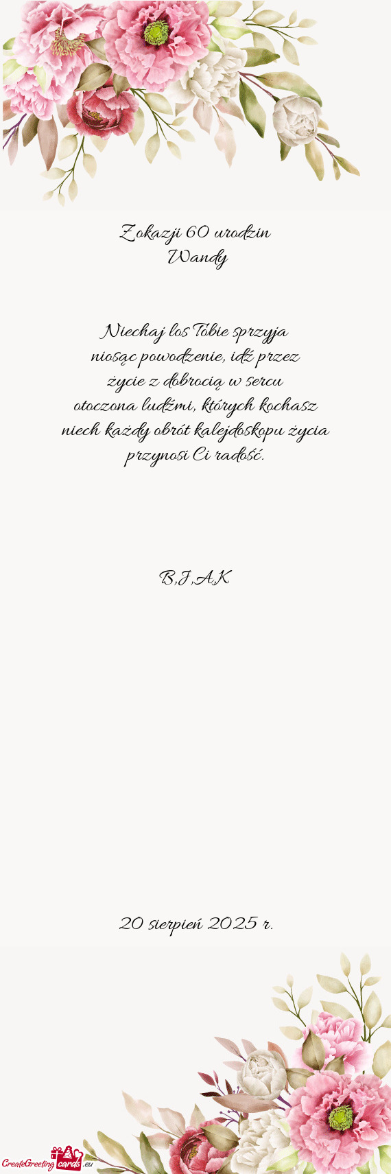 Niosąc powodzenie, idź przez