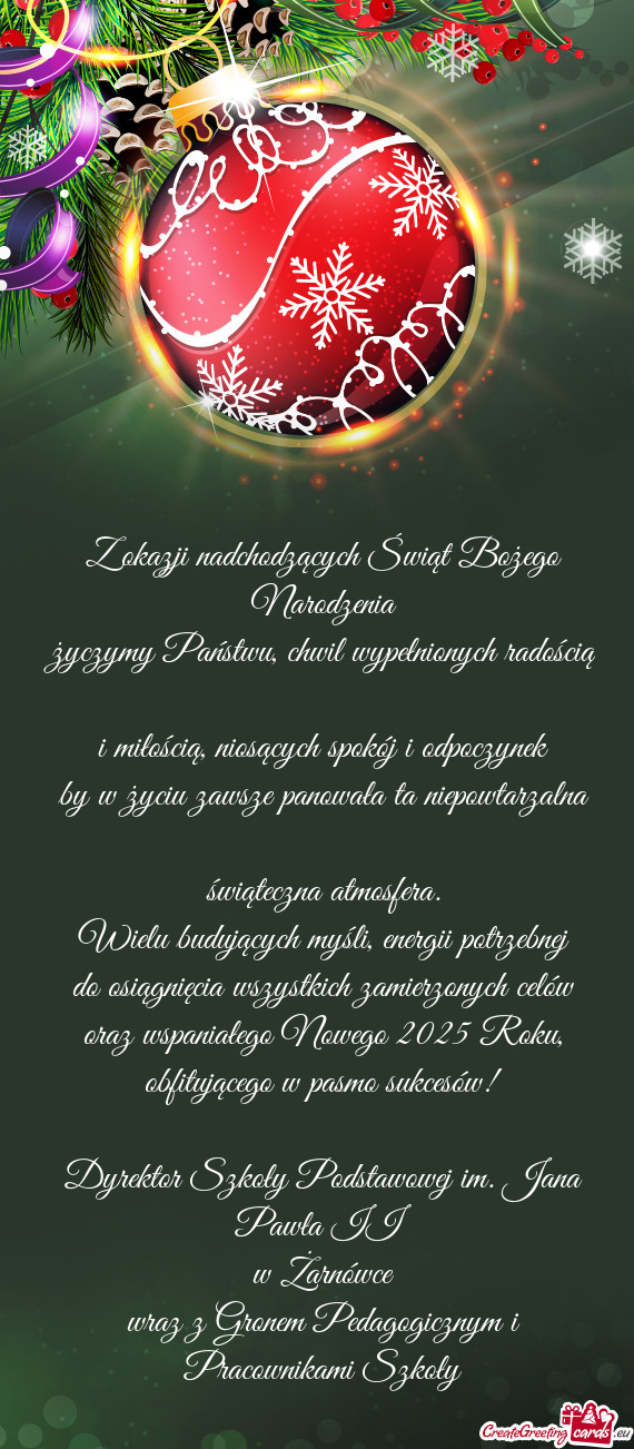 Niosących spokój i odpoczynek by w życiu zawsze panowała ta niepowtarzalna świąteczna atmos