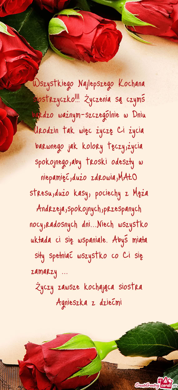 Niu Urodzin tak więc życzę Ci życia barwnego jak kolory tęczy,życia spokojnego,aby troski odes