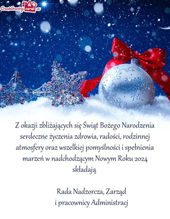 Nnej atmosfery oraz wszelkiej pomyślności i spełnienia marzeń w nadchodzącym Nowym Roku 2024 sk